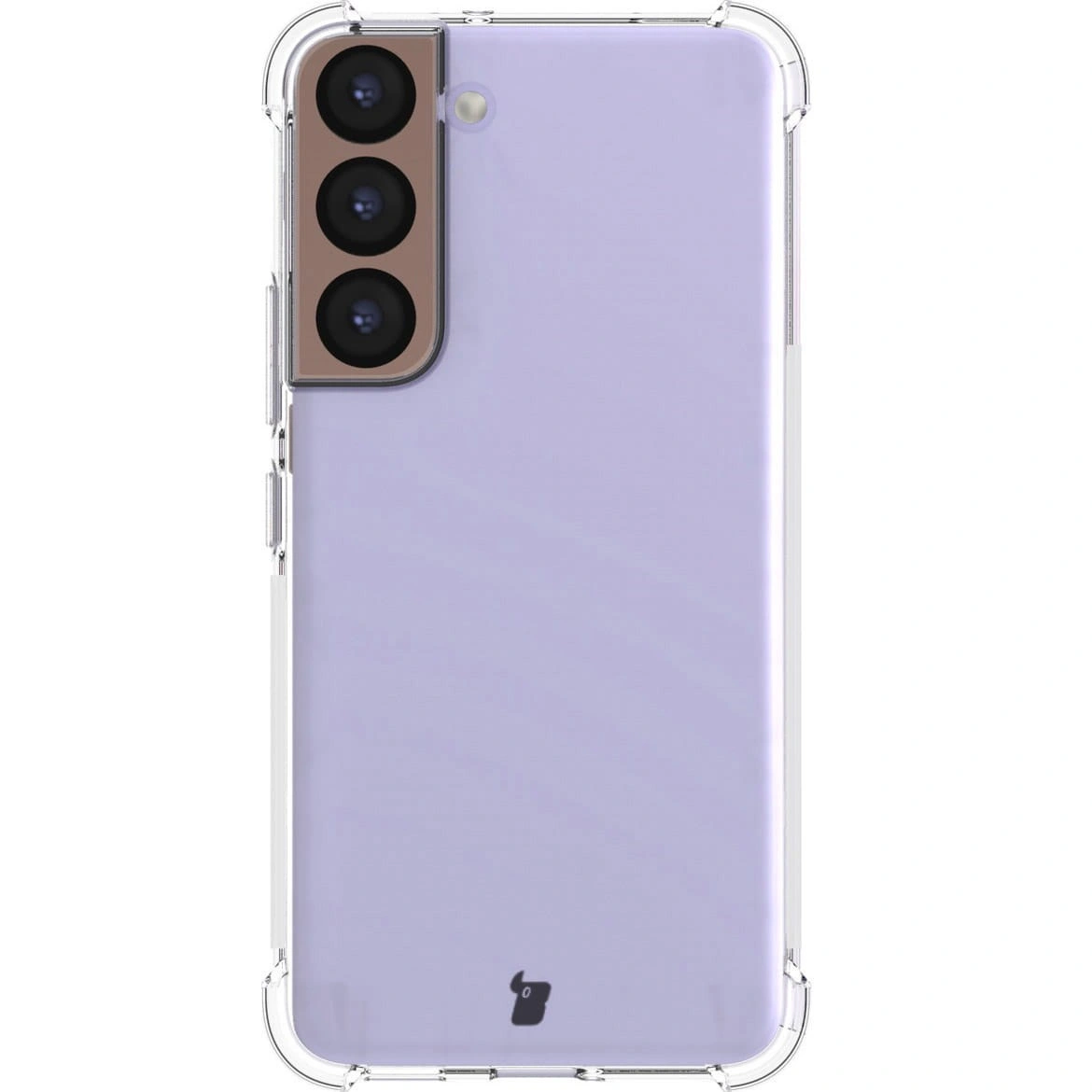 Kryt Bizon Case Clear Pack case + 2x screen glass + lens glass Samsung Galaxy S22 clear