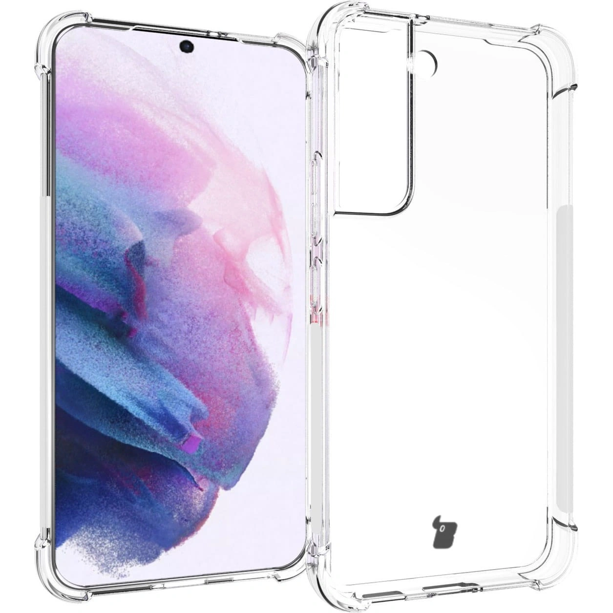 Kryt Bizon Case Clear Pack case + 2x screen glass + lens glass Samsung Galaxy S22 clear