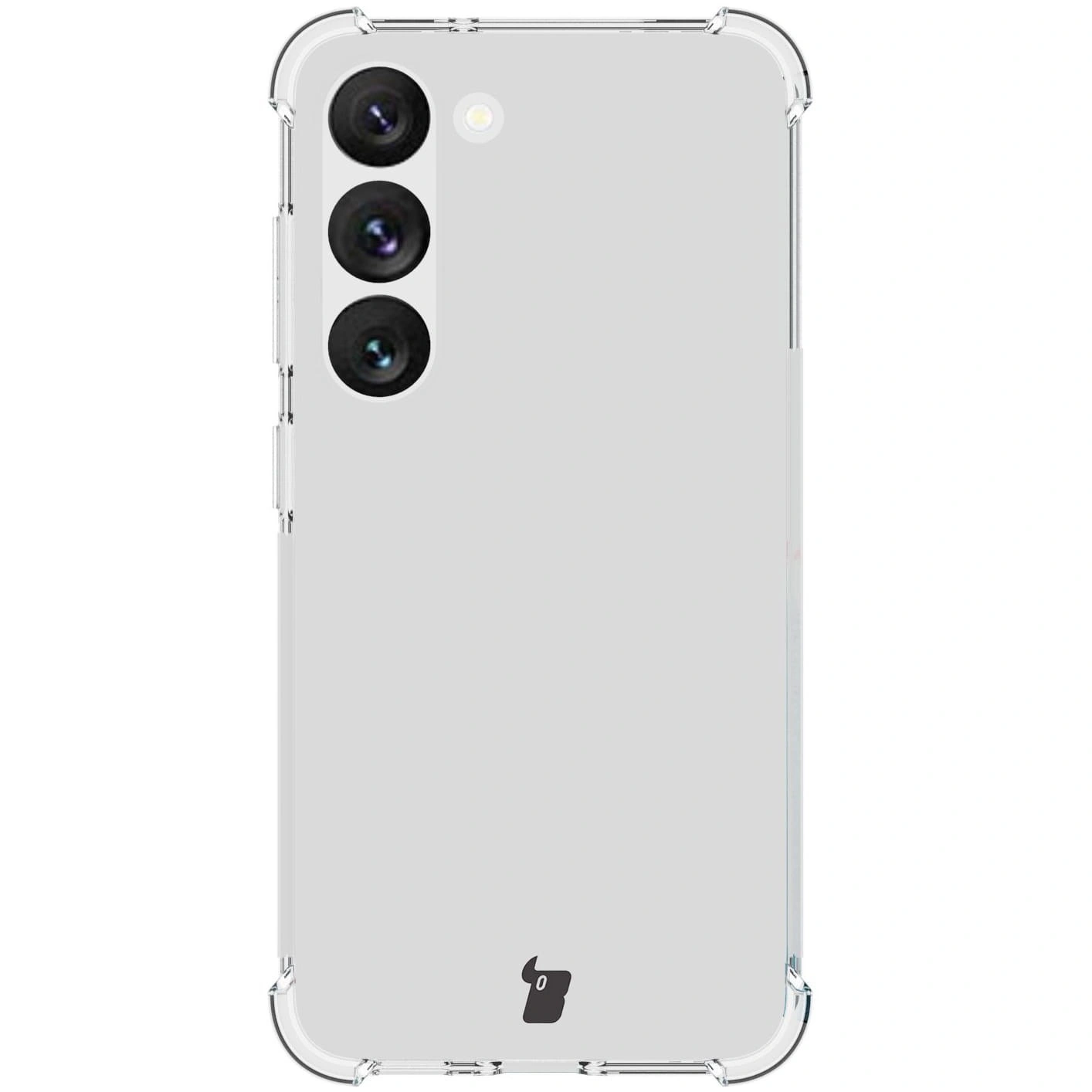 Kryt Bizon Case Clear Pack case + 2x screen glass + lens glass Samsung Galaxy S23 clear