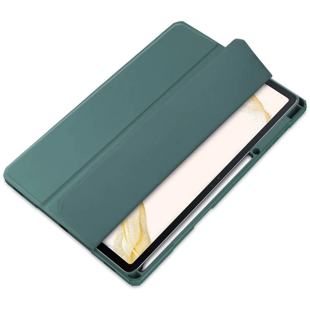 Kryt Bizon Case Tab Clear Matt Samsung Galaxy Tab S8 Plus / S7 Plus / S7 FE dark green