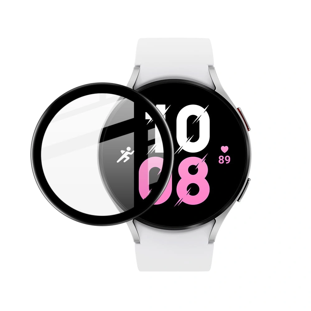 Ochranné sklo Bizon Glass Edge Samsung Galaxy Watch 5 / 6 44 mm black