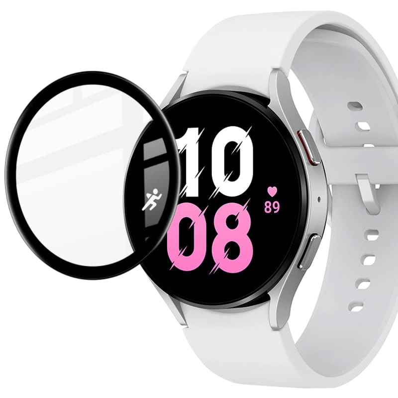 Ochranné sklo Bizon Glass Edge Samsung Galaxy Watch 5 / 6 44 mm black