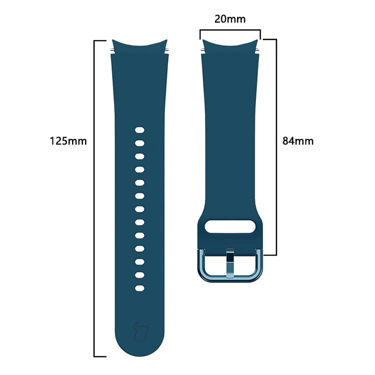 Kryt Bizon Strap Watch Silicone Samsung Galaxy Watch 20 mm dark turquoise