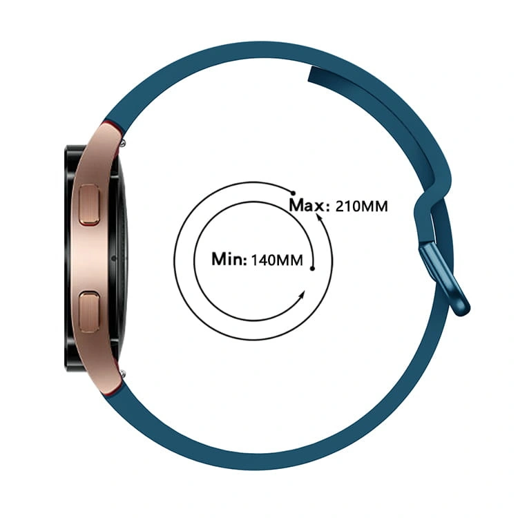 Kryt Bizon Strap Watch Silicone Samsung Galaxy Watch 20 mm dark turquoise