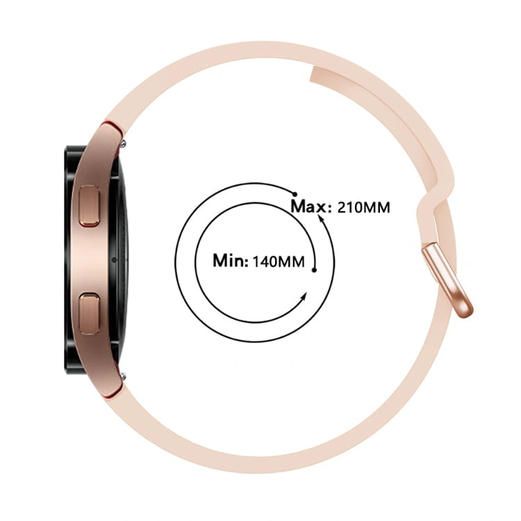 Kryt Bizon Strap Watch Silicone Samsung Galaxy Watch 20 mm light rose
