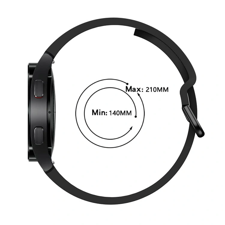 Kryt Bizon Strap Watch Silicone Samsung Galaxy Watch 20 mm black