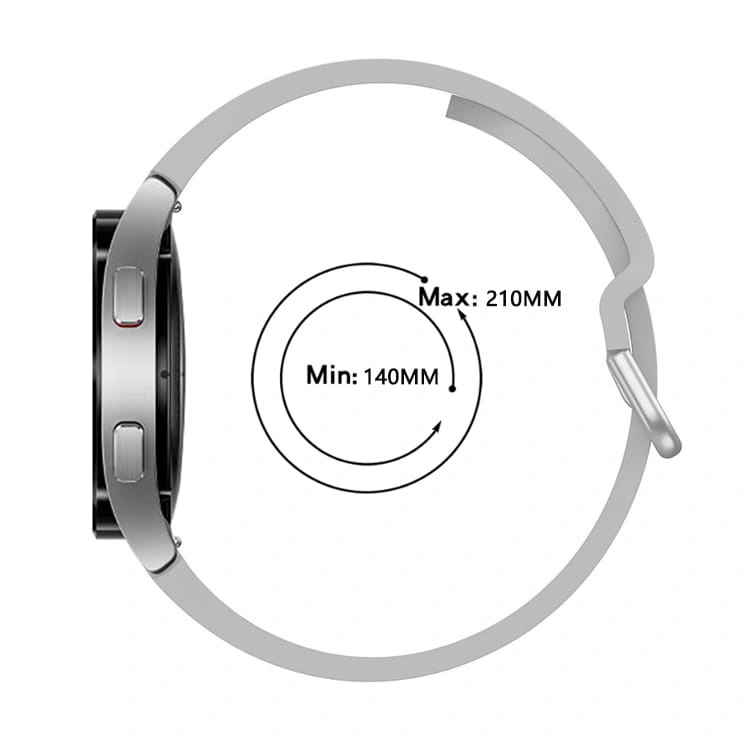 Kryt Bizon Strap Watch Silicone Samsung Galaxy Watch 20 mm light grey