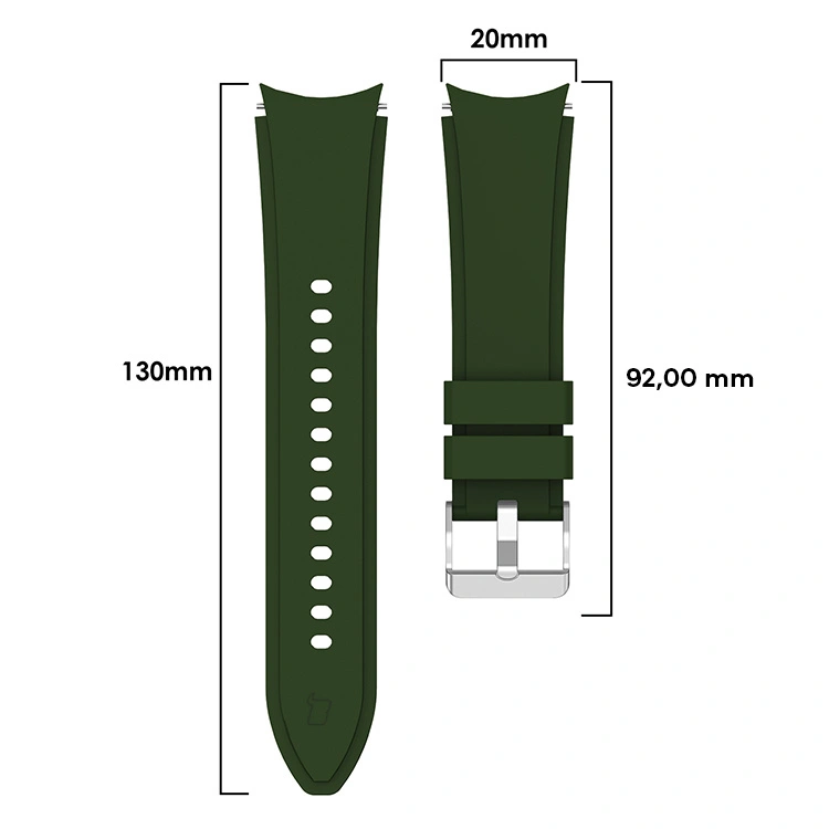 Kryt Bizon Strap Watch Silicone Pro Samsung Galaxy Watch 20 mm green