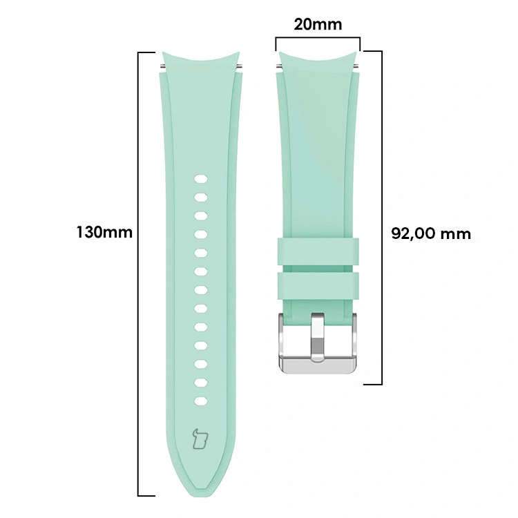 Kryt Bizon Strap Watch Silicone Pro Samsung Galaxy Watch 20 mm turquoise