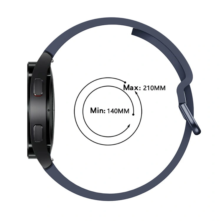 Kryt Bizon Strap Watch Silicone Samsung Galaxy Watch 20 mm navy blue
