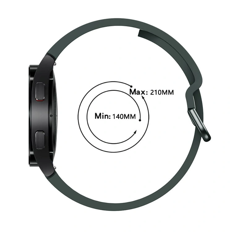 Kryt Bizon Strap Watch Silicone Samsung Galaxy Watch 20 mm dark green