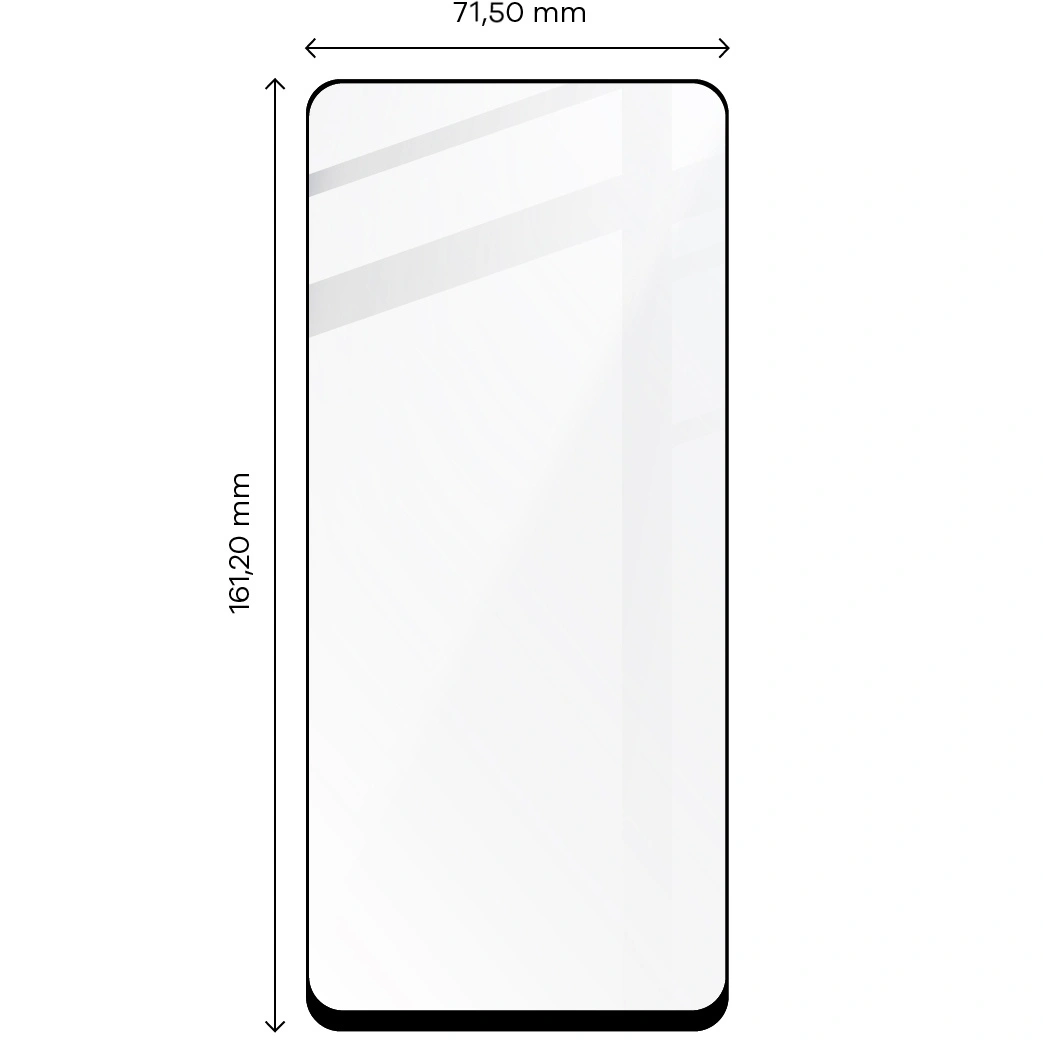 Ochranné sklo Bizon Glass Edge 2 Samsung Galaxy XCover 6 Pro black