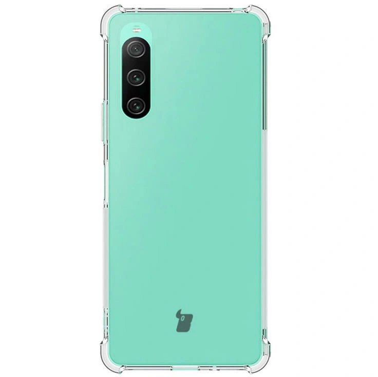 Kryt Bizon Case Clear Pack case + 2x screen glass Sony Xperia 10 V clear