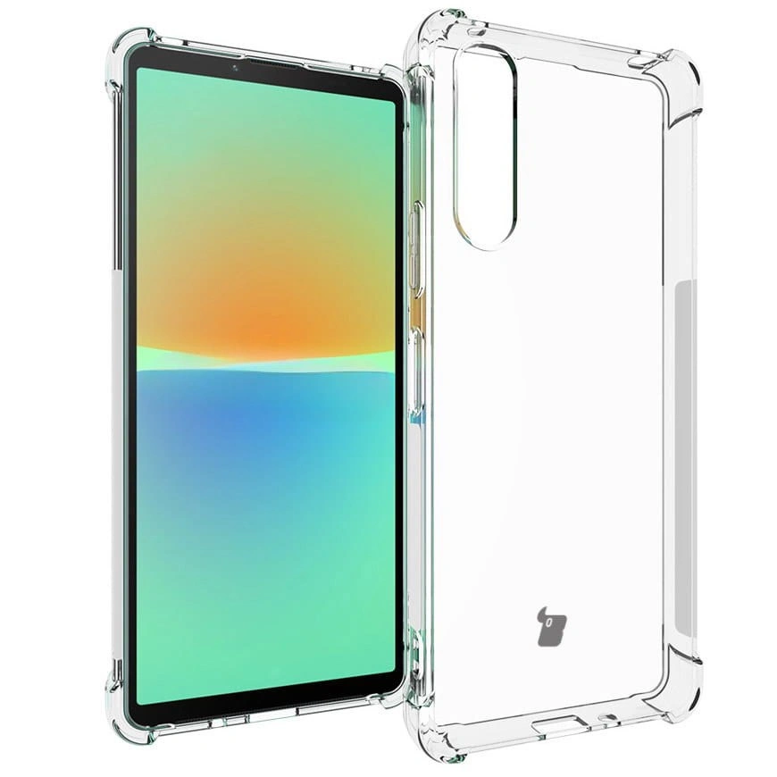 Kryt Bizon Case Clear Pack case + 2x screen glass Sony Xperia 10 V clear