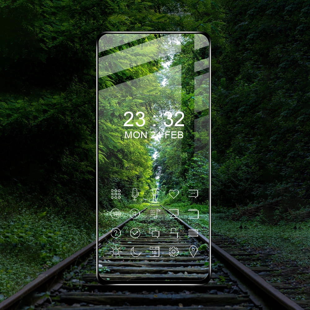 Ochranné sklo Bizon Glass Edge 2 Xiaomi 12T / 12T Pro black