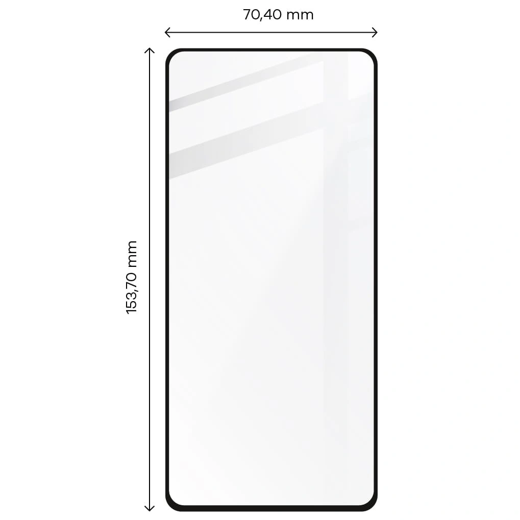 Ochranné sklo Bizon Glass Edge Xiaomi Mi 11 Lite / 5G / 5G NE black