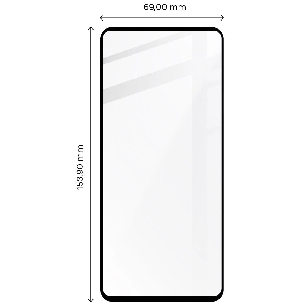 Ochranné sklo Bizon Glass Edge Redmi Note 11 / 11s black