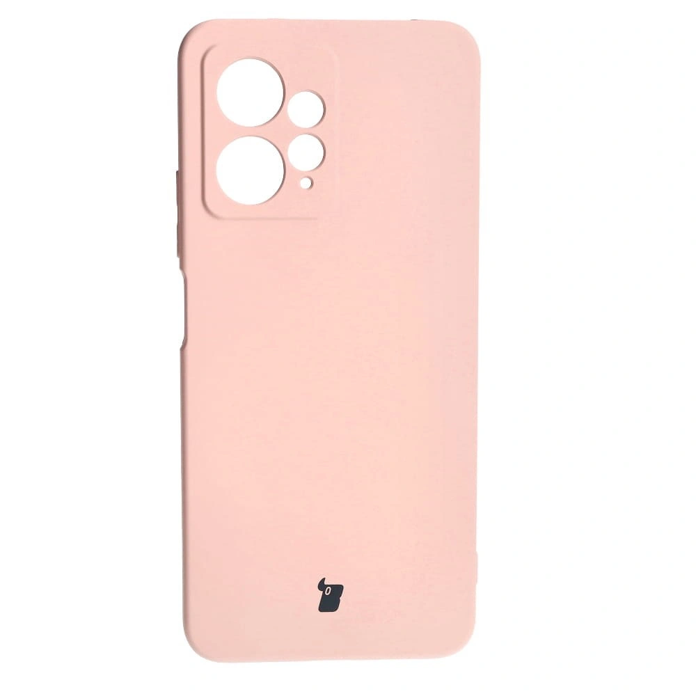 Kryt Bizon Case Silicone Xiaomi Redmi Note 12 4G light pink