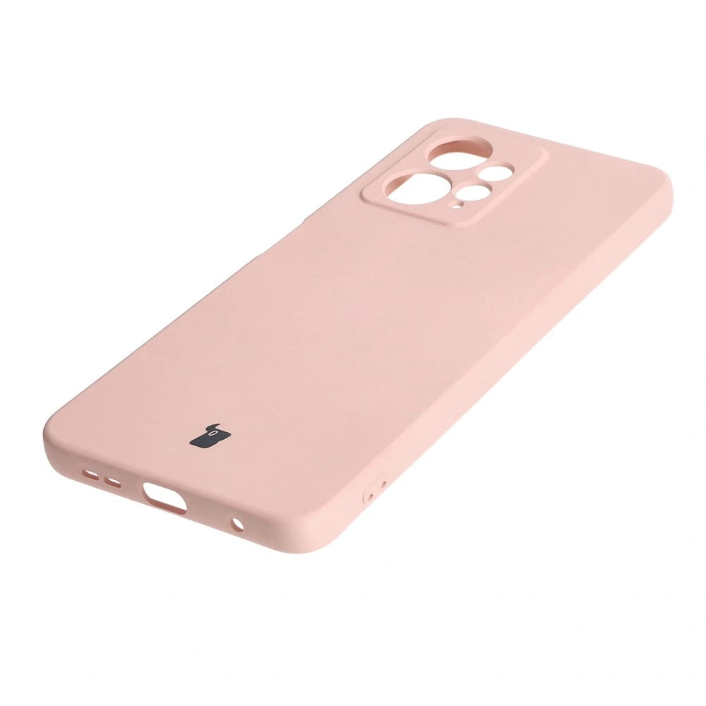 Kryt Bizon Case Silicone Xiaomi Redmi Note 12 4G light pink