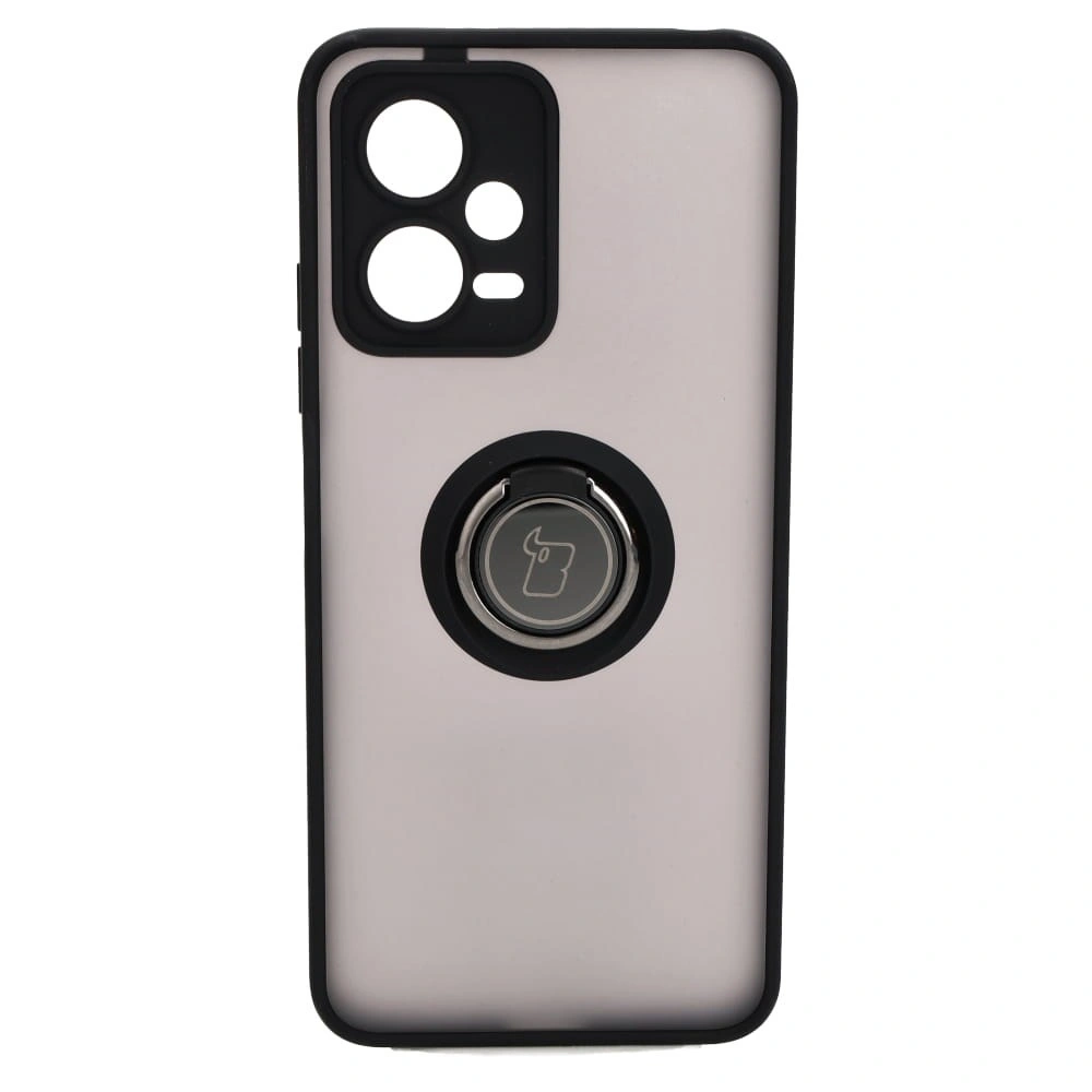 Kryt Bizon Case Hybrid Ring Xiaomi Poco X5 / Redmi Note 12 5G smoky with a black frame