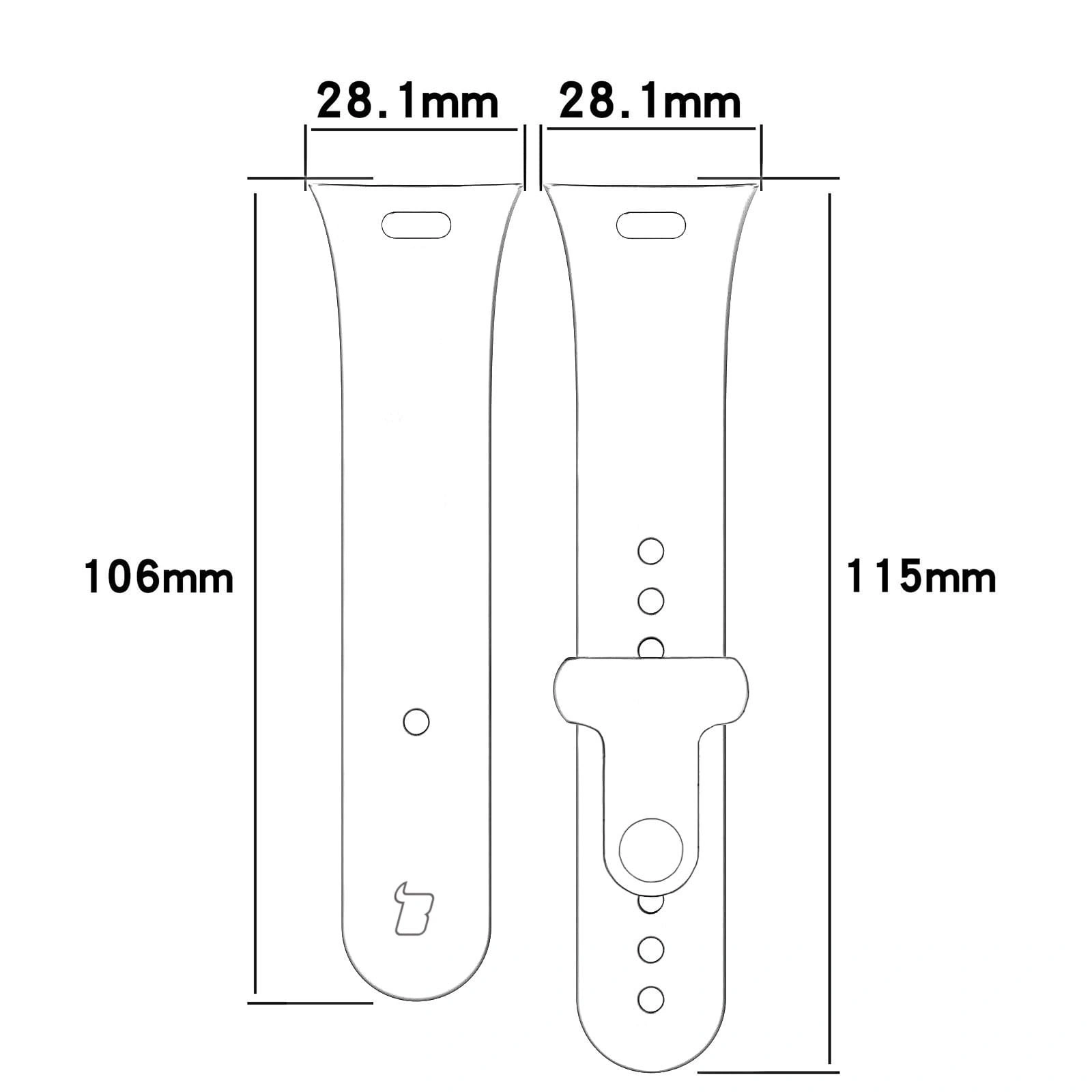 Kryt Bizon Strap Watch Nessy Xiaomi Redmi Watch 3 black