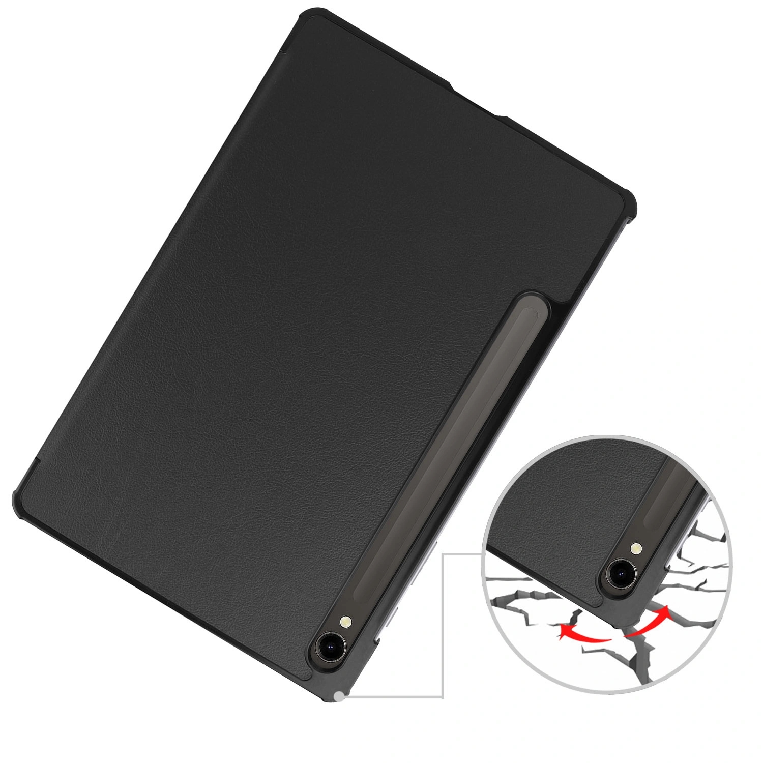 Kryt Bizon Case Tab Croc Samsung Galaxy Tab S9 black
