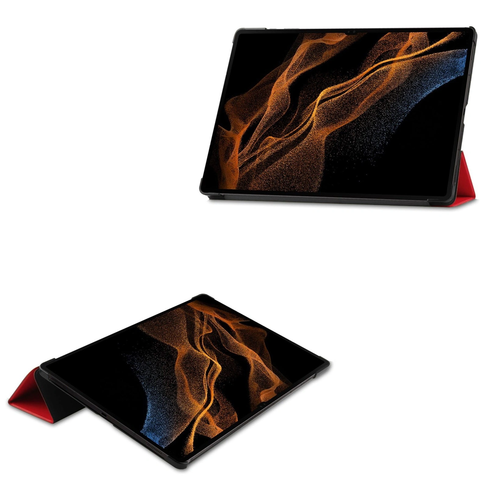 Kryt Bizon Case Tab Croc Samsung Galaxy Tab S10 Ultra / S9 Ultra red