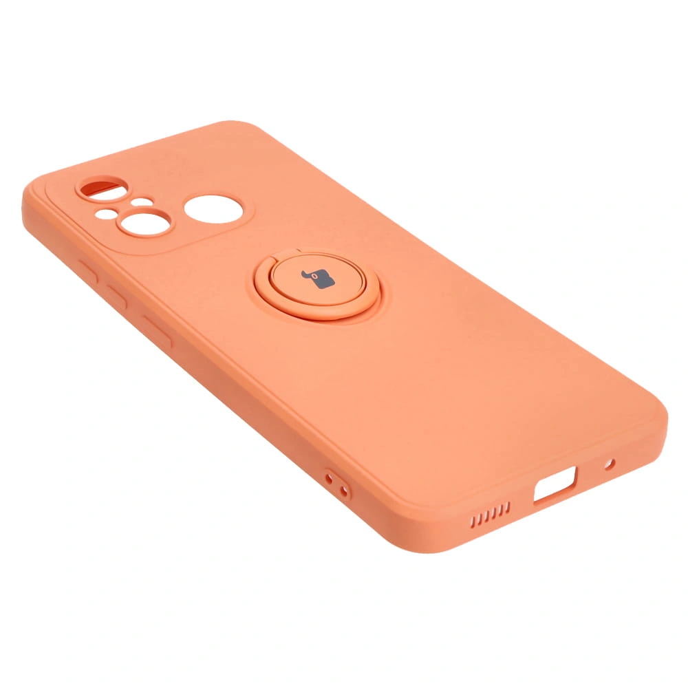 Kryt Bizon Case Silicone Ring Sq Xiaomi Redmi 12C orange