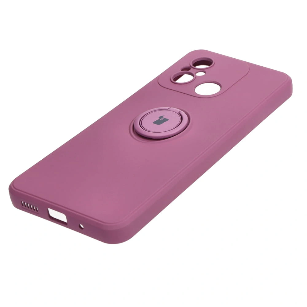Kryt Bizon Case Silicone Ring Sq Xiaomi Redmi 12C dark purple