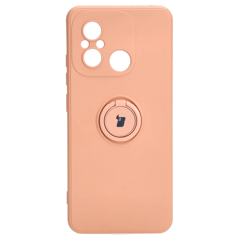 Kryt Bizon Case Silicone Ring Sq Xiaomi Redmi 12C light pink
