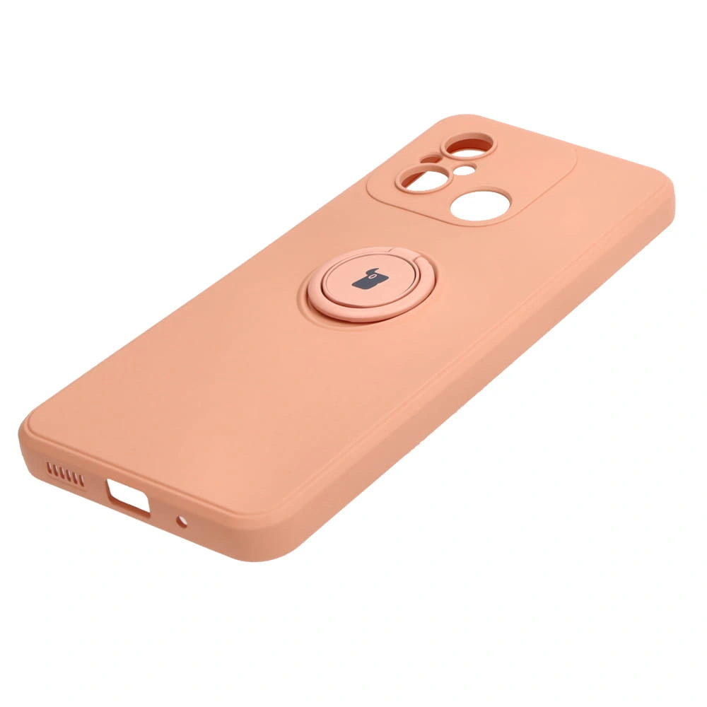 Kryt Bizon Case Silicone Ring Sq Xiaomi Redmi 12C light pink
