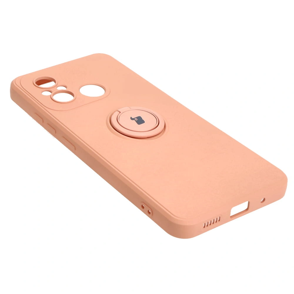 Kryt Bizon Case Silicone Ring Sq Xiaomi Redmi 12C light pink