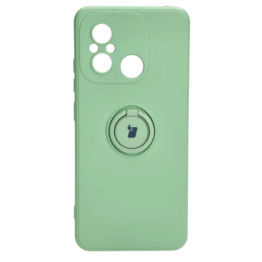 Kryt Bizon Case Silicone Ring Sq Xiaomi Redmi 12C light green