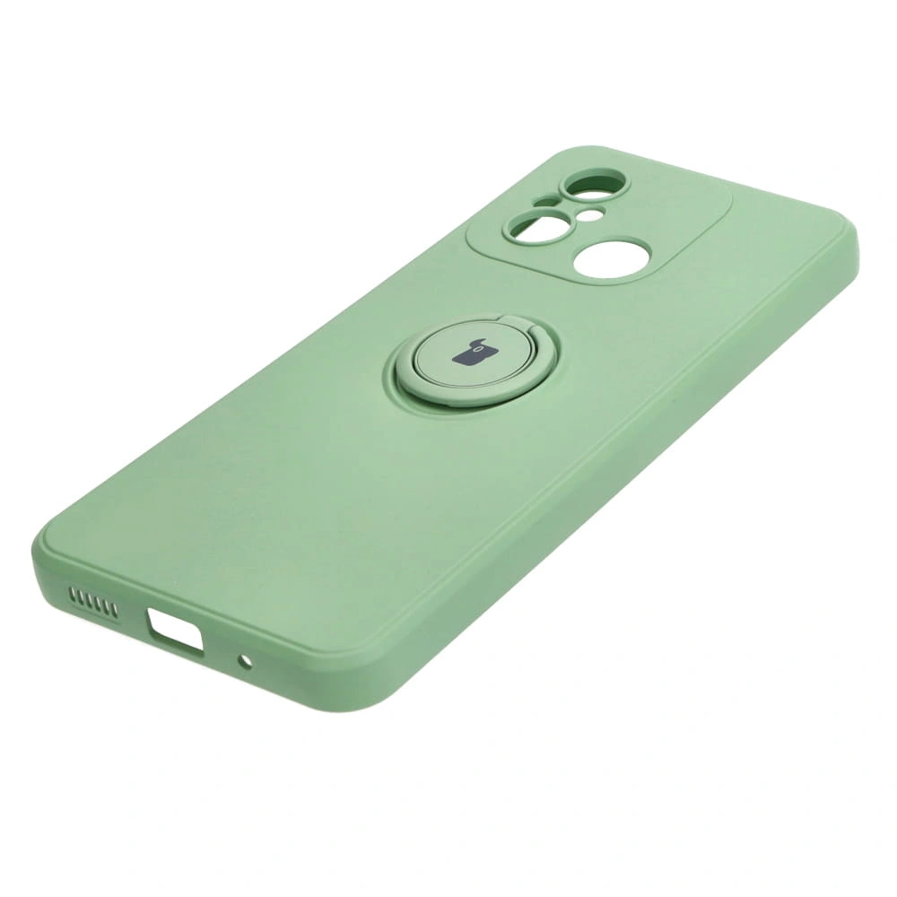 Kryt Bizon Case Silicone Ring Sq Xiaomi Redmi 12C light green