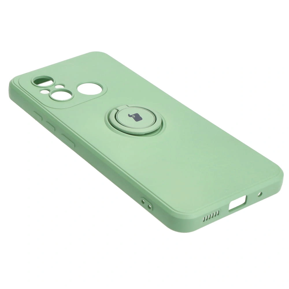 Kryt Bizon Case Silicone Ring Sq Xiaomi Redmi 12C light green