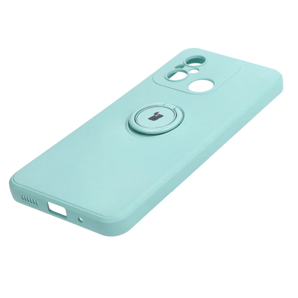 Kryt Bizon Case Silicone Ring Sq Xiaomi Redmi 12C turquoise