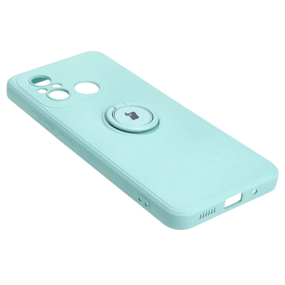 Kryt Bizon Case Silicone Ring Sq Xiaomi Redmi 12C turquoise