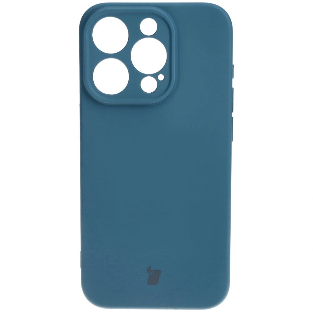 Kryt Bizon Case Silicone Apple iPhone 15 Pro navy blue