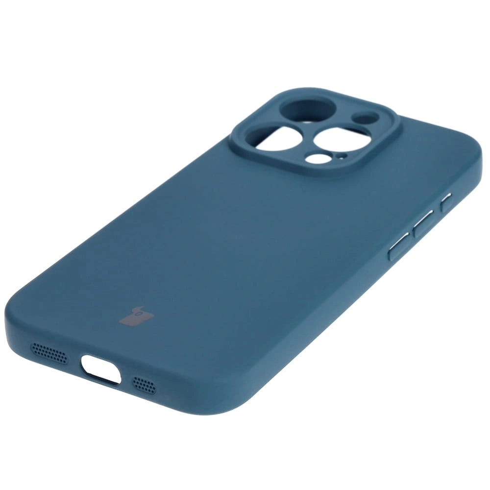Kryt Bizon Case Silicone Apple iPhone 15 Pro navy blue