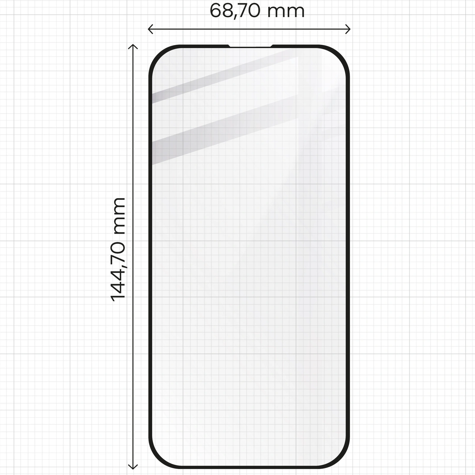 Ochranné sklo Bizon Glass Edge 2 Apple iPhone 15 / 16 black