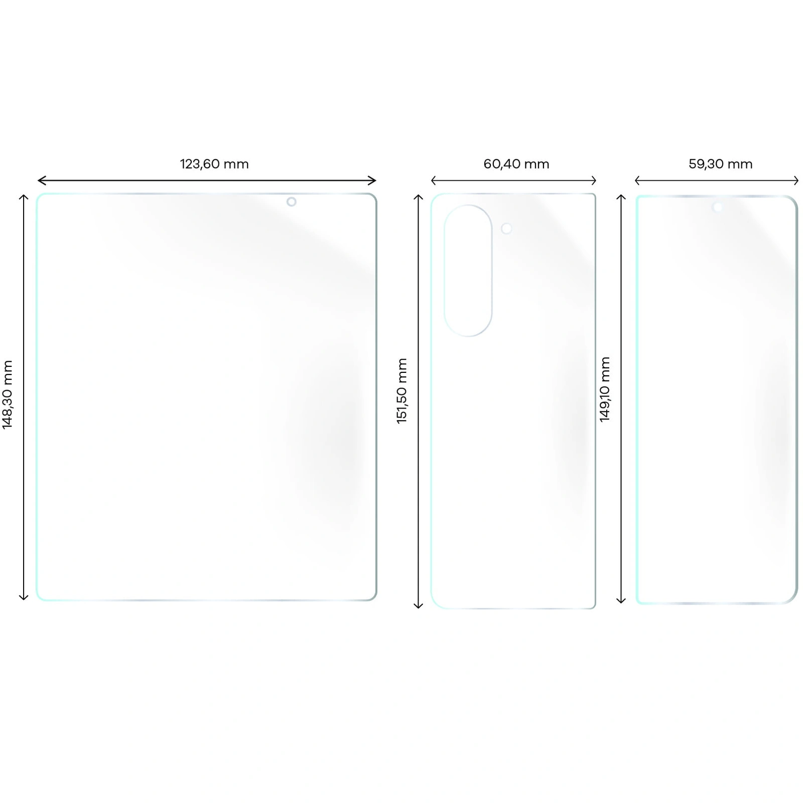 Ochranné sklo Bizon Glass Hydrogel Samsung Galaxy Z Fold5