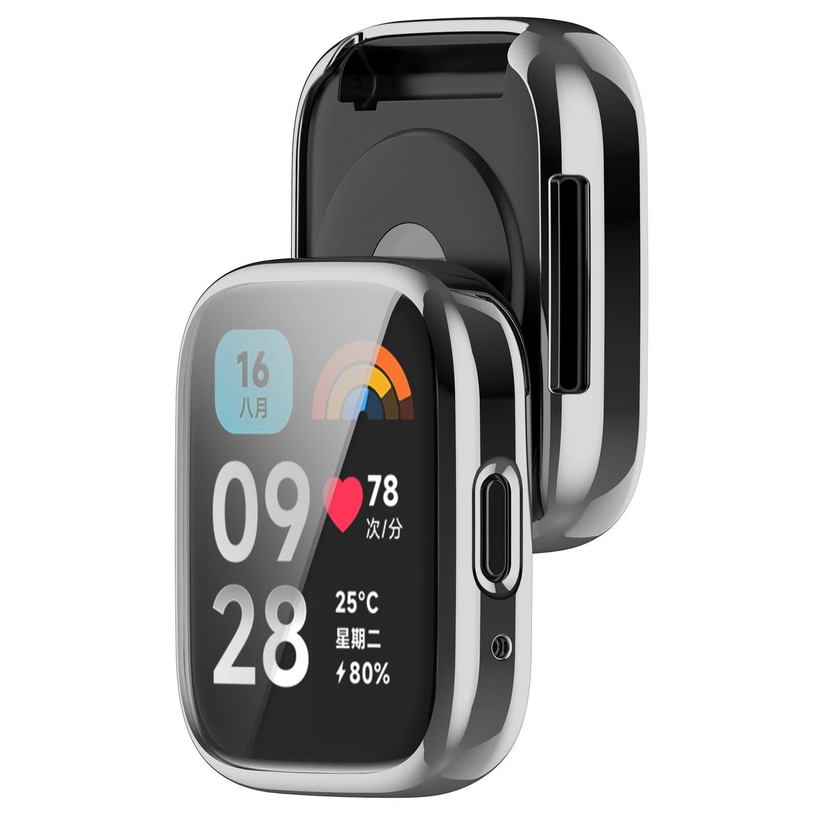 Kryt Bizon Case Watch Felipe Xiaomi Redmi Watch 3 Active silver