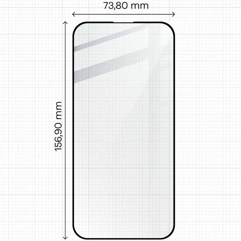 Ochranné sklo Bizon Glass Edge 2 Apple iPhone 15 Pro Max black