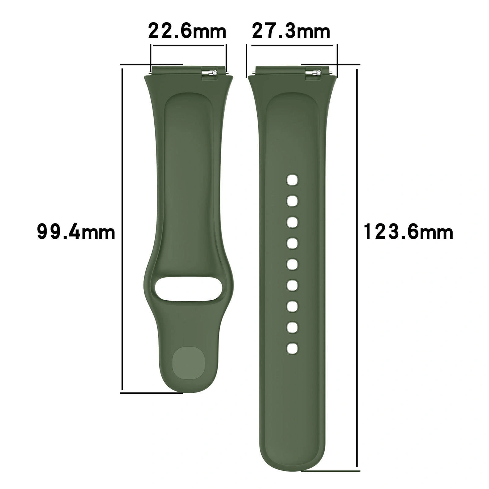 Kryt Bizon Strap Watch Dots Xiaomi Redmi Watch 3 Active dark green