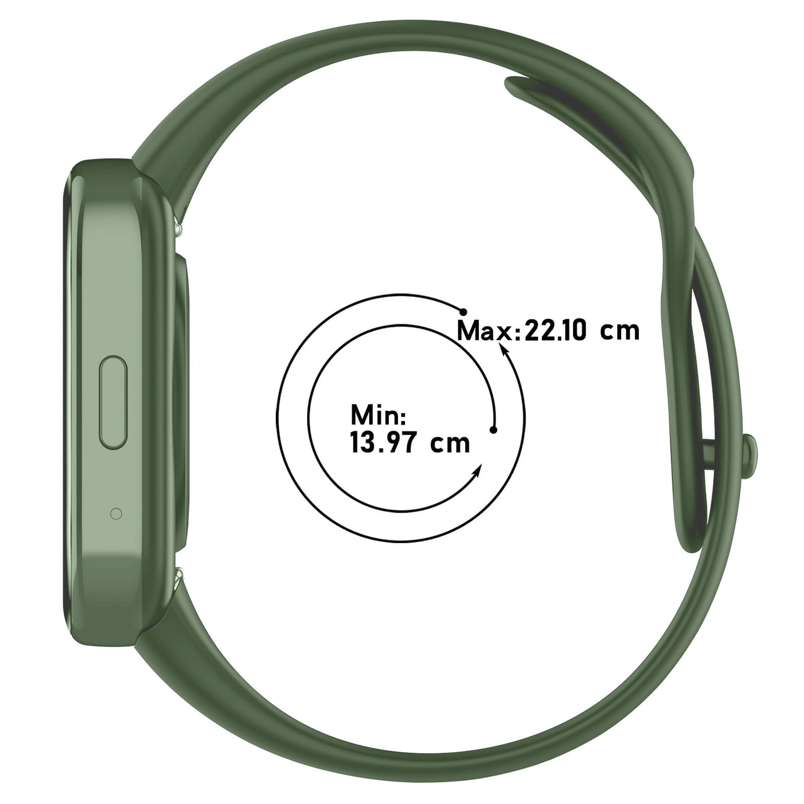 Kryt Bizon Strap Watch Dots Xiaomi Redmi Watch 3 Active dark green