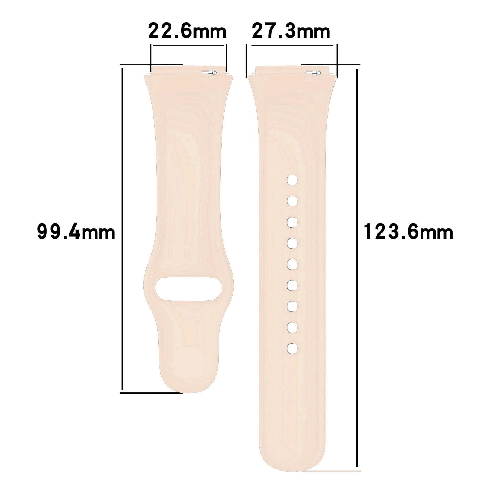 Kryt Bizon Strap Watch Dots Xiaomi Redmi Watch 3 Active light rose