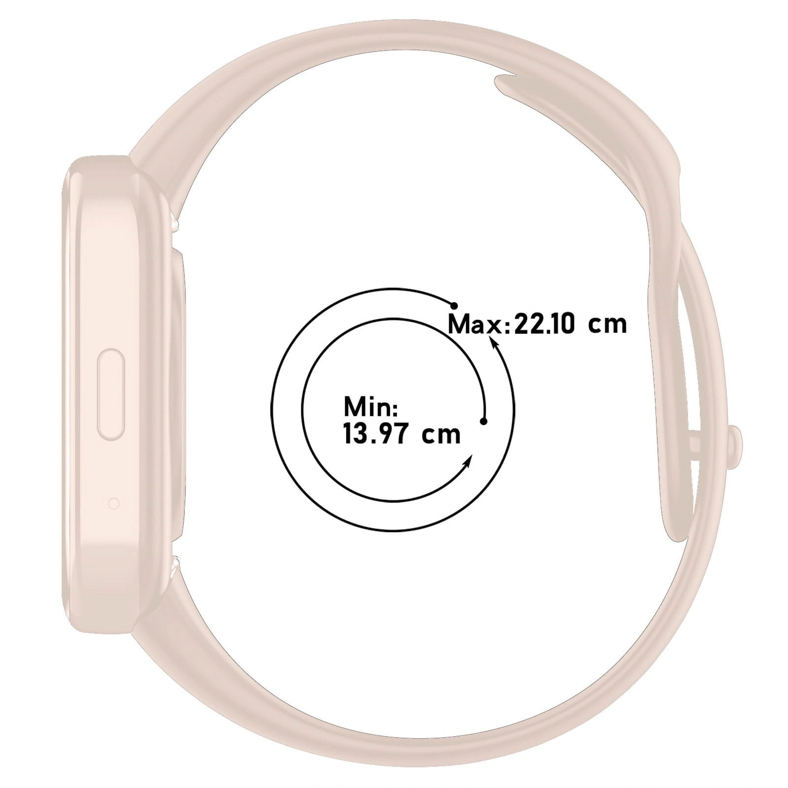 Kryt Bizon Strap Watch Dots Xiaomi Redmi Watch 3 Active light rose