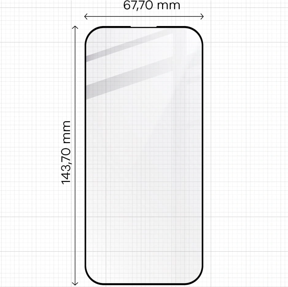 Kryt BIZON Edge 2x screen glass + camera glass Apple iPhone 15 Pro