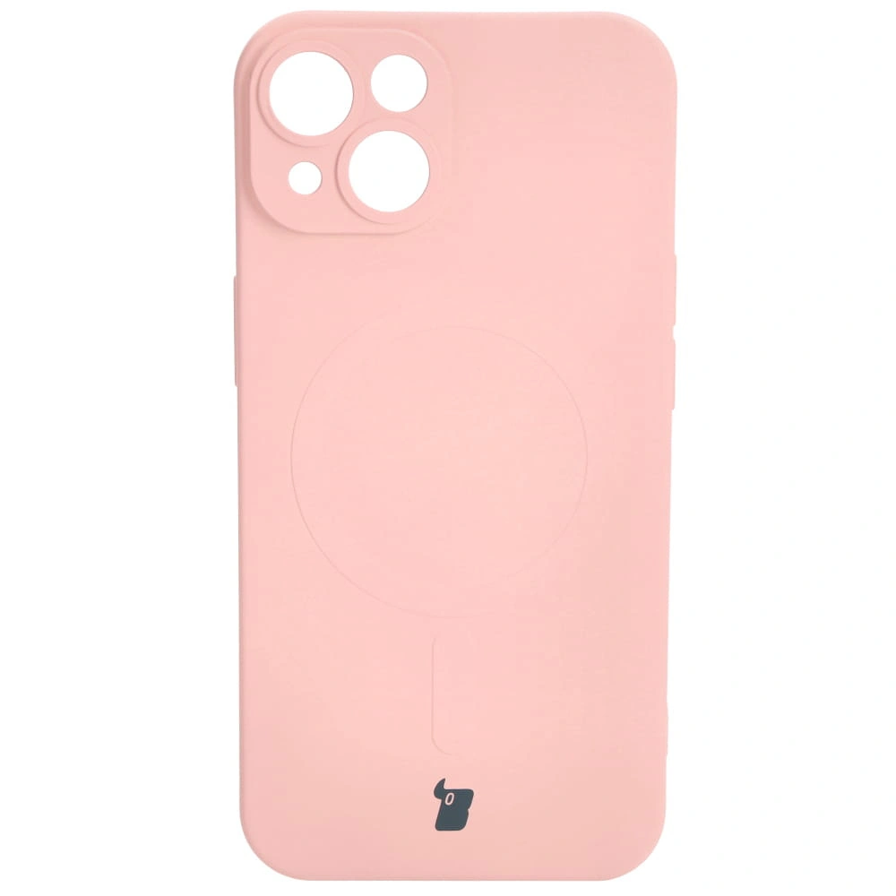 Kryt Bizon Case Silicone Magnetic Apple iPhone 14 light pink