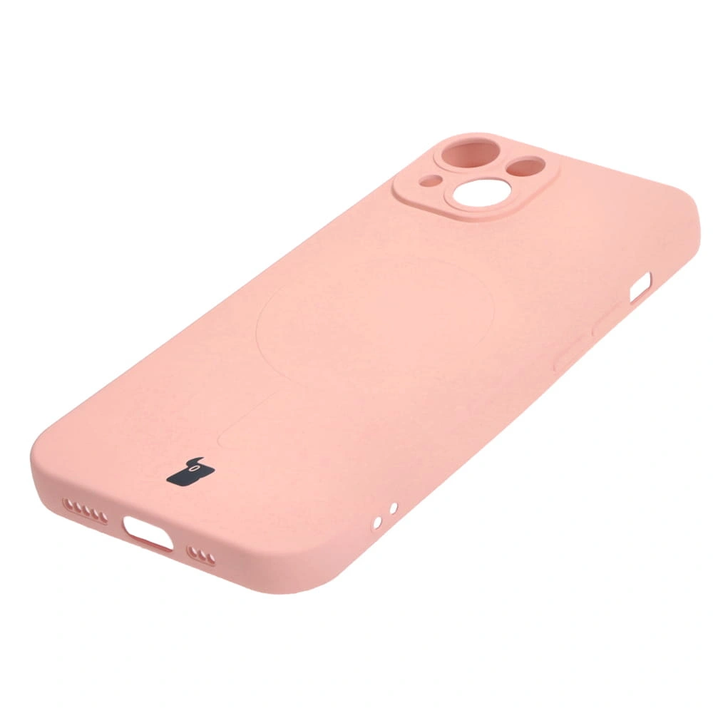 Kryt Bizon Case Silicone Magnetic Apple iPhone 14 light pink